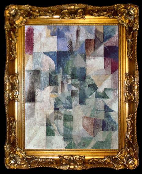 framed  Delaunay, Robert The Window towards to City, ta009-2